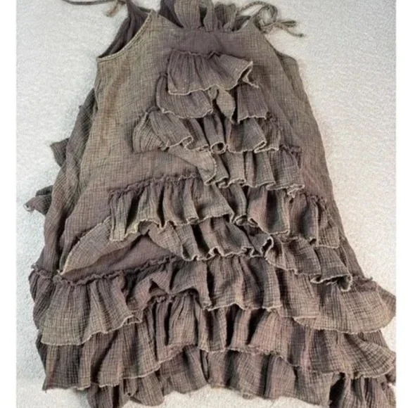 A Rare Bird Gauze Ruffle Dress - Picture 4 of 5